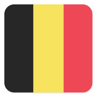Belgium Flag Square Sticker