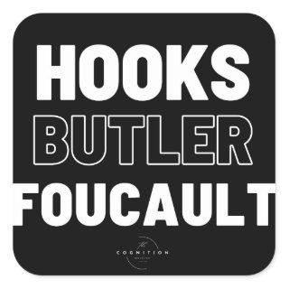 bell hooks, Judith Butler, Michel Foucault Square Sticker