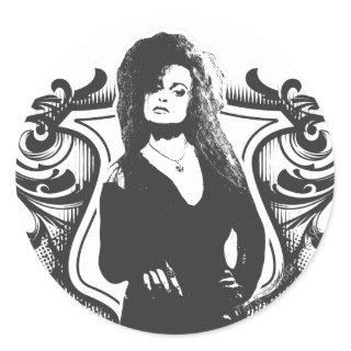 Bellatrix Lestrange Dark Arts Design Classic Round Sticker
