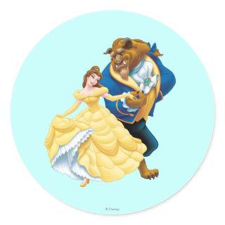 Belle and Beast Classic Round Sticker