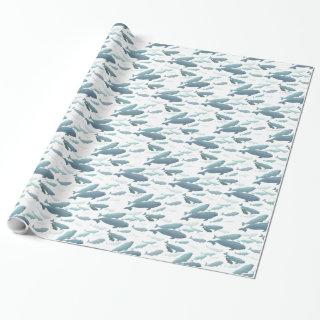 Beluga Whale  Whale Christmas Paper