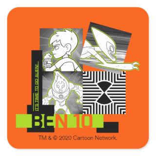 Ben 10 - It's Time To Go Alien Square Sticker