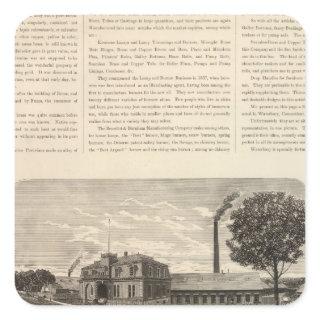 Benedict and Burnham Manfacturing Company Square Sticker