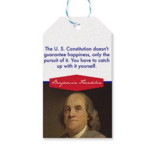 Benjamin Franklin Gift Tags