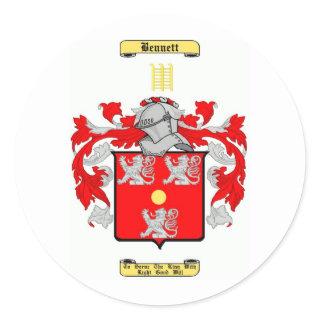 bennett (english) classic round sticker