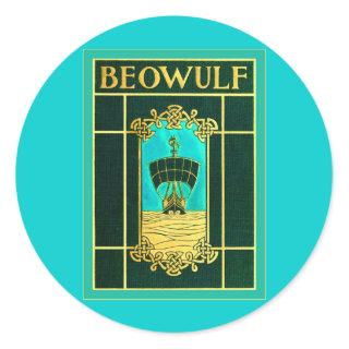 Beowulf ~ Vintage Book Cover Classic Round Sticker