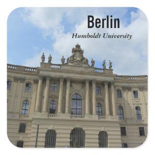 Berlin Humboldt University Square Sticker