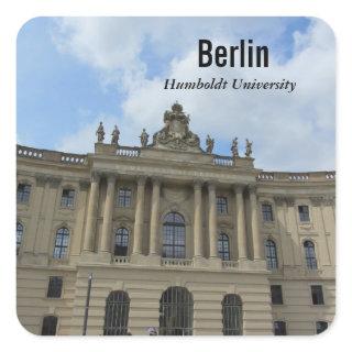 Berlin Humboldt University Square Sticker