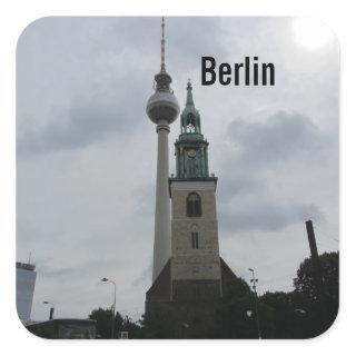 Berlin TV Tower Square Sticker