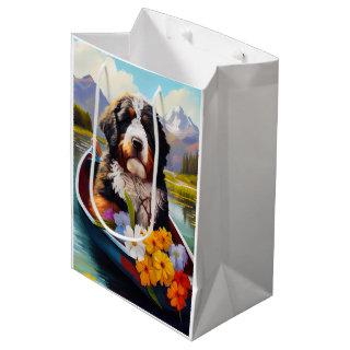 Bernedoodle on a Paddle: A Scenic Adventure Medium Gift Bag