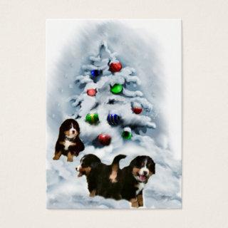 Bernese Mountain Dog Christmas Gift Tags