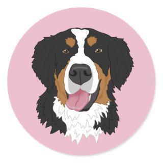 Bernese Mountain Dog Classic Round Sticker