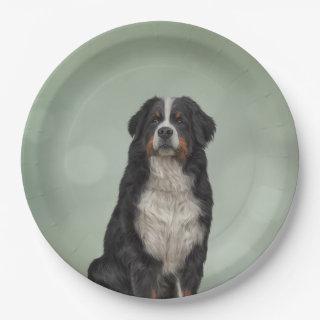 Bernese Mountain Dog Paper Plates