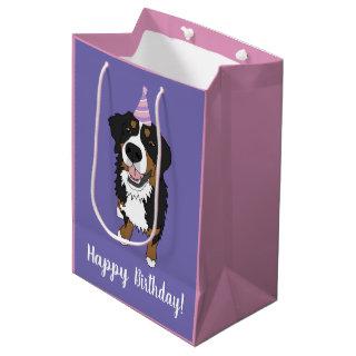 Bernese Mountain Dog Puppy  Medium Gift Bag