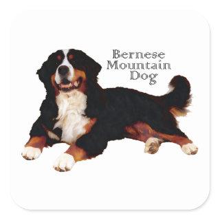 BERNESE Mt. Dog Square Sticker