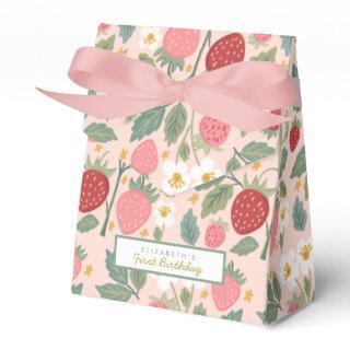 Berry first Strawberry Favor Boxes