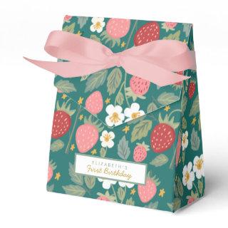 Berry first Strawberry Favor Boxes