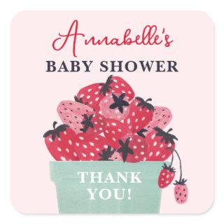 Berry Sweet Baby Shower Favor Stickers