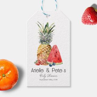 Berry Sweet Pineapple Fruit Baby Shower  Gift Tags