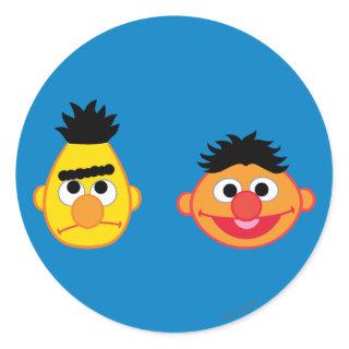 Bert & Ernie Emojis Classic Round Sticker