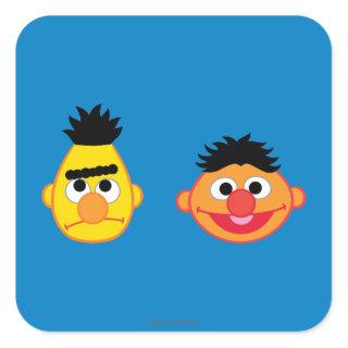 Bert & Ernie Emojis Square Sticker