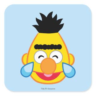 Bert Face with Tears of Joy Square Sticker