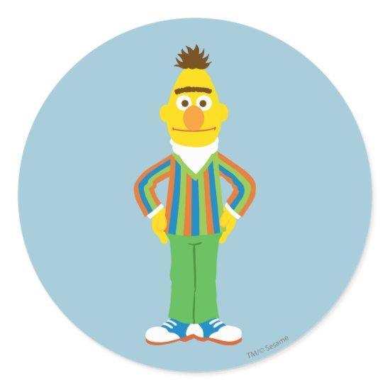 Bert Standing Classic Round Sticker