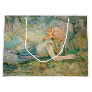 Berthe Morisot - Shepherdess Resting Large Gift Bag