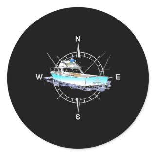 Bertram 31 Printed On Back Classic Round Sticker