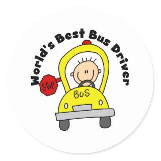 Best Bus Driver Classic Round Sticker