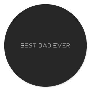 Best Dad Ever Shirt Modern Developer Programmer Fa Classic Round Sticker