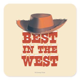 Best in the West Square Sticker