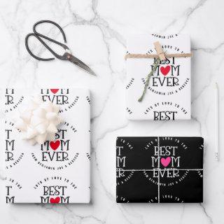 Best Mom Mum Ever Custom Black White  Sheets