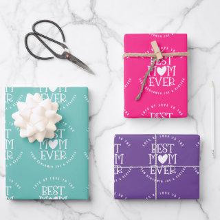 Best Mom Mum Ever Custom Teal Pink Lilac  Sheets