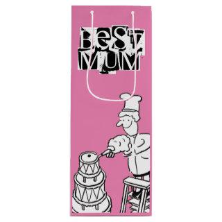 Best Mum Cake Maker Decorating Giant Cake Wine Gift Bag