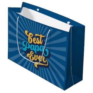 Best Papa Ever Father's Day Large Gift Bag