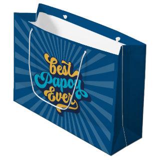 Best Papou Ever Father's Day Large Gift Bag