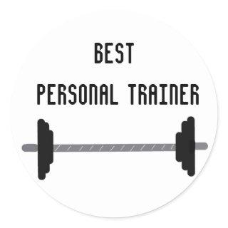 Best Personal Trainer Classic Round Sticker