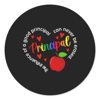 Best School Principal Appreciation Principal Classic Round Sticker
