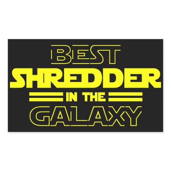 Best Shredder In The Galaxy Rectangular Sticker