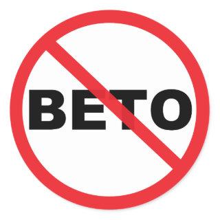 Beto O'Rourke for President Anti Classic Round Sticker