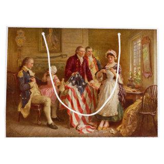Betsy Ross, 1777 (American History) (USA Patriot) Large Gift Bag