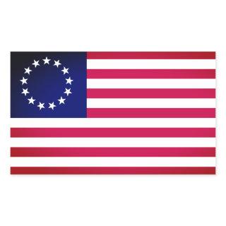 Betsy Ross Flag Rectangular Sticker
