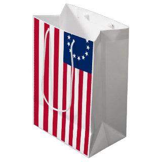 Betsy Ross Old Glory American USA Flag Medium Gift Bag