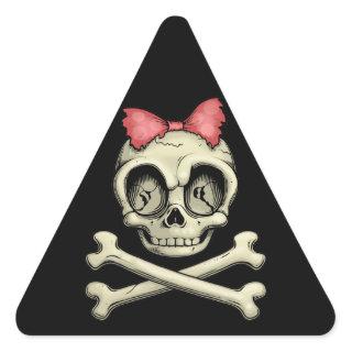 Betty Bones Triangle Sticker
