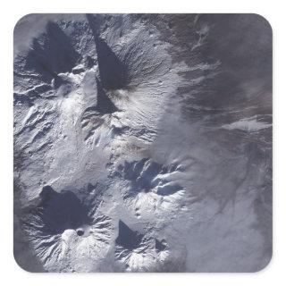 Bezymianny Volcano exhibits a modest plume Square Sticker