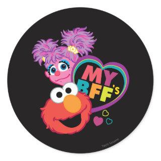 BFF Abby and Elmo Classic Round Sticker