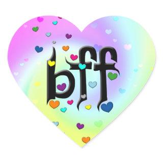 bff ~ hearts heart sticker