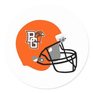 BG Football Helmet Classic Round Sticker