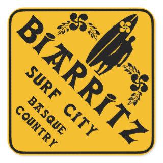 Biarritz Surfing Square Sticker